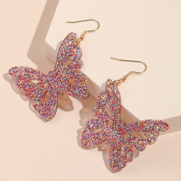 Jewelry - Butterfly Drop Earrings